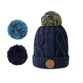Beanie Jus de Pomme Bleu Marine Polaire