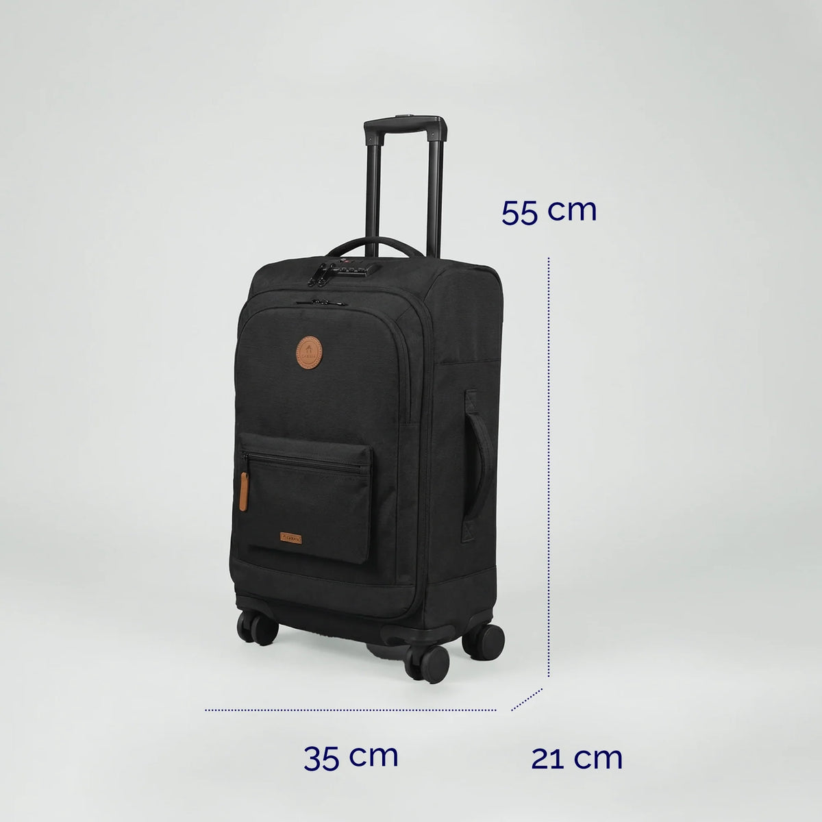 4-Wheel Soft Suitcase Small Getaria