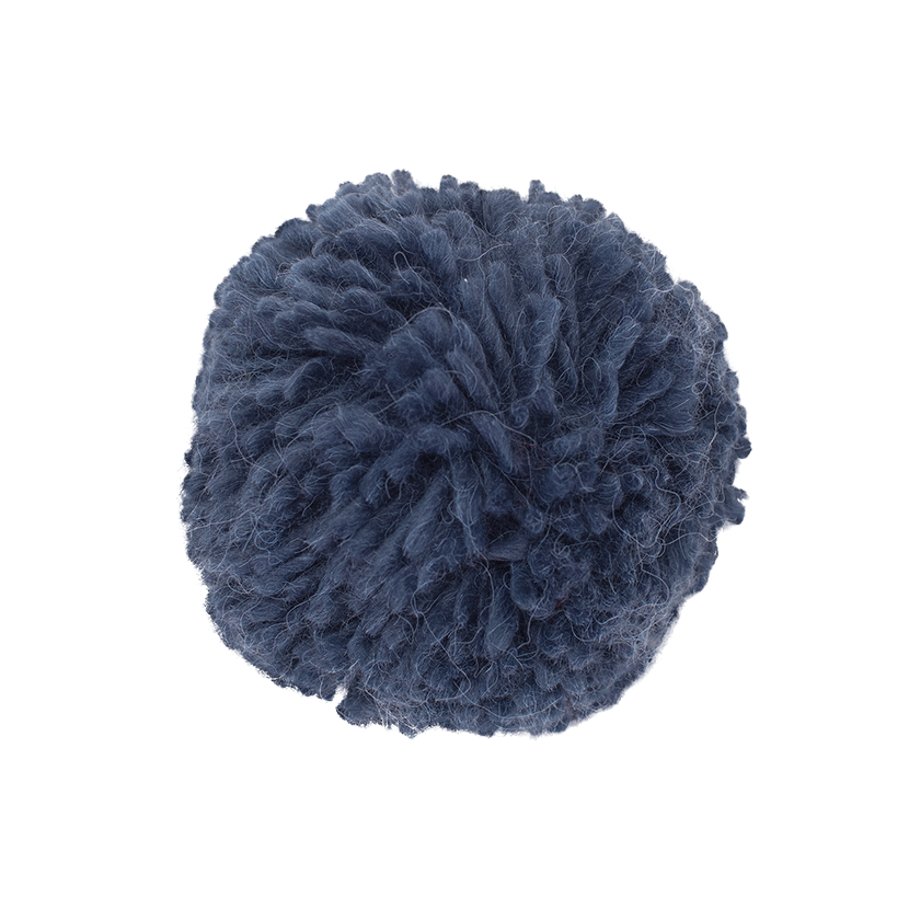 Bobble thick yarn Blue