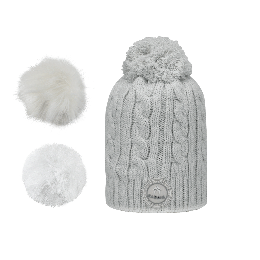 Beanie Creamy Gin Light Grey