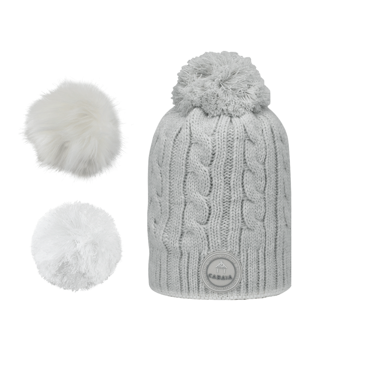 Beanie Creamy Gin Light Grey
