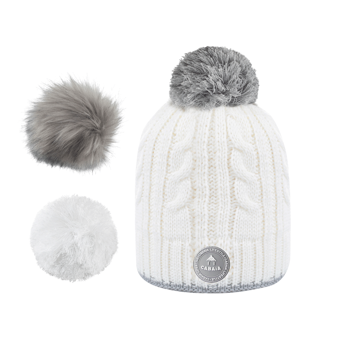 Beanie Milky White