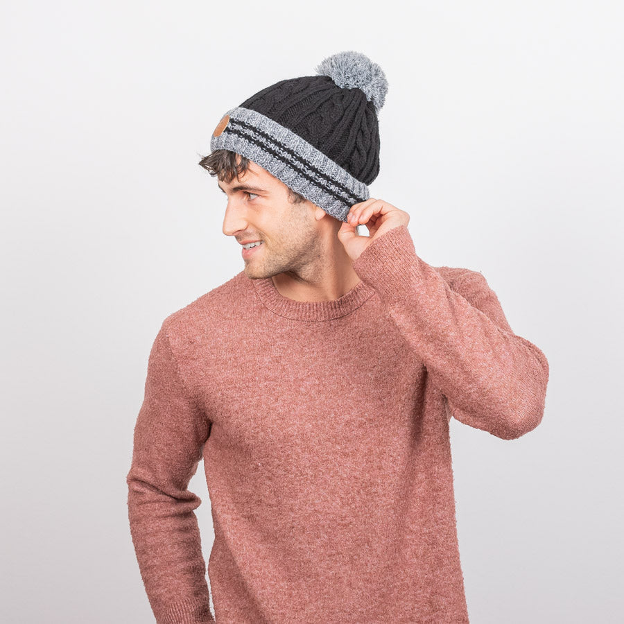 Beanie Creamy Gin New Black