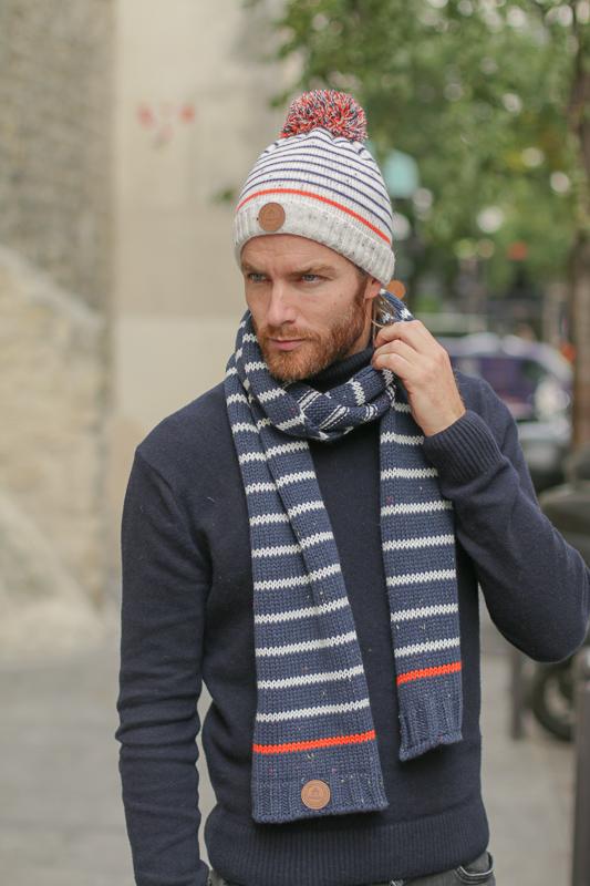Scarf Red Lion Navy