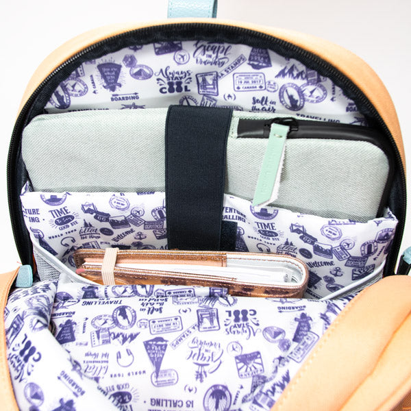 Old School orange - Backpack - Medium - No pocket