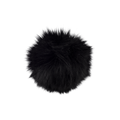 Pompon en fourrure noire