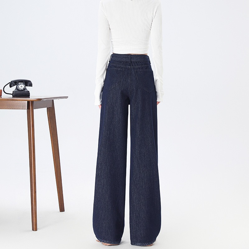 High Waist Casual Wide Leg Jeans