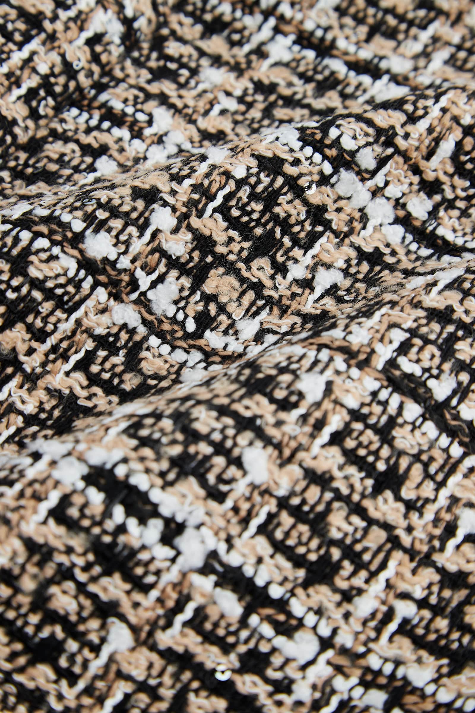 Abigale Beige Check Skirt